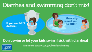 Diarrhea and swimming don't mix!